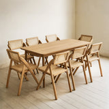 Levede 8X Dining Chairs Foldable Accent - Close-Up Angle