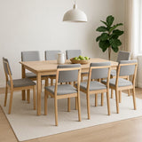 Levede Dining Chairs 8 Upholstered Kitchen Chair - Close-Up Angle