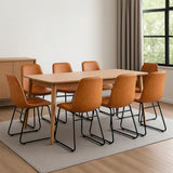 Levede 8x Dining Chairs Kitchen Table - Close-Up Angle