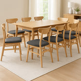Levede 8xDining Chairs Kitchen Chair Nature - Close-Up Angle