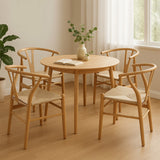 Levede 4x Dining Chairs Wooden Hans - Close-Up Angle