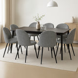 Levede 8x Dining Chairs Kitchen Cafe - Close-Up Angle