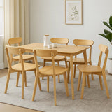 Levede 6x Dining Chairs Wooden Kitchen Chair - Close-Up Angle