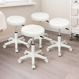 Levede 4x Rolling Bar Stool Swivel Salon SPA Chair Beige-2018816886007009287
