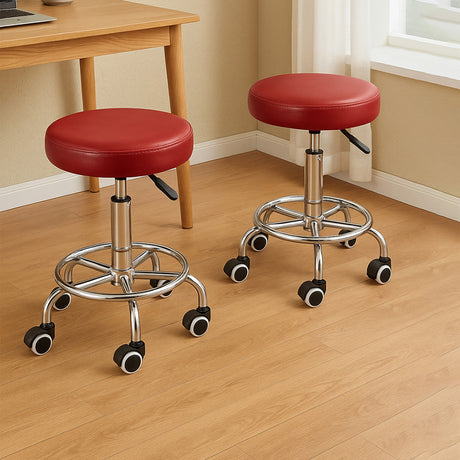 Levede 2x Salon Stool Swivel Barber Stools-2018816755354439687