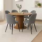 Levede 6x Dining Chairs Kitchen Cafe - Close-Up Angle