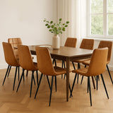 Levede 8x Dining Chairs Kitchen Chair - Close-Up Angle