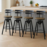 Levede 4x Bar Stool Industrial Adjustable-2006732718183944199