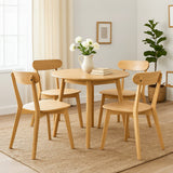 Levede 4x Dining Chairs Wooden Kitchen Chair - Close-Up Angle