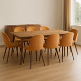 Levede 8x Dining Chairs Seat French - Close-Up Angle