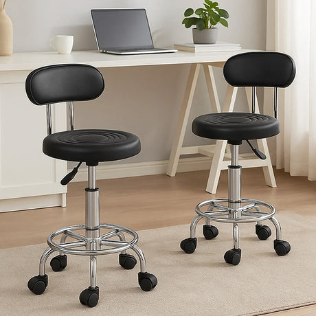 Levede 2x Salon Stool Swivel Bar Stools-2006733382305845255