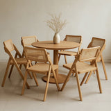 Levede 6X Dining Chairs Foldable Accent - Close-Up Angle