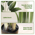 Artiss 150cm Artificial Bird of Paradise Plant Lifelike Textured Leaves Wipe-Clean Indoor Home Decor, image 5