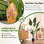 Artiss 150cm Artificial Bird of Paradise Plant Lifelike Textured Leaves Wipe-Clean Indoor Home Decor, image 6