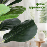 Artiss 150cm Artificial Fiddle Tree Faux Trees Indoor Decor Artificial Plants Lifelike Plant 1.5M - Rear View
