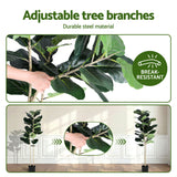 Artiss 150cm Artificial Fiddle Tree Faux Trees Indoor Decor Artificial Plants Lifelike Plant 1.5M - Close-Up Angle