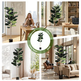 Artiss 150cm Artificial Fiddle Tree Faux Trees Indoor Decor Artificial Plants Lifelike Plant 1.5M - Extra Image