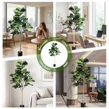 Artiss 180cm Artificial Fiddle Tree Faux Trees Indoor Decor Artificial Plants Lifelike Plant 1.8M - Extra Image