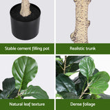 Artiss 180cm Artificial Fiddle Tree Faux Trees Indoor Decor Artificial Plants Lifelike Plant 1.8M - Extra Image