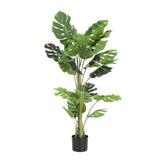 Artiss 140cm Artificial Monstera Tree Faux Trees Indoor Decor Artificial Plants Lifelike Plant 1.4M - Front View