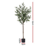 Artiss 155cm Artificial Olive Tree Faux Trees Indoor Decor Artificial Plants Lifelike Plant - Side View