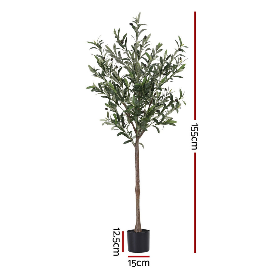Artiss 155cm Artificial Olive Tree Faux Trees Indoor Decor Artificial Plants Lifelike Plant