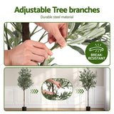 Artiss 155cm Artificial Olive Tree Faux Trees Indoor Decor Artificial Plants Lifelike Plant - 45-Degree Angle