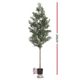Artiss 210cm Artificial Olive Tree Faux Trees Indoor Decor Artificial Plants Lifelike Plant 2.1M - Side View