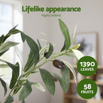 Artiss 210cm Artificial Olive Tree Faux Trees Indoor Decor Artificial Plants Lifelike Plant 2.1M