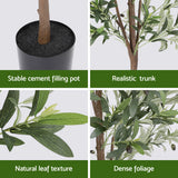 Artiss 210cm Artificial Olive Tree Faux Trees Indoor Decor Artificial Plants Lifelike Plant 2.1M - Extra Image