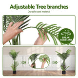 Artiss 100cm Artificial Palm Tree Faux Trees Indoor Decor Artificial Plants Lifelike Plant - 45-Degree Angle