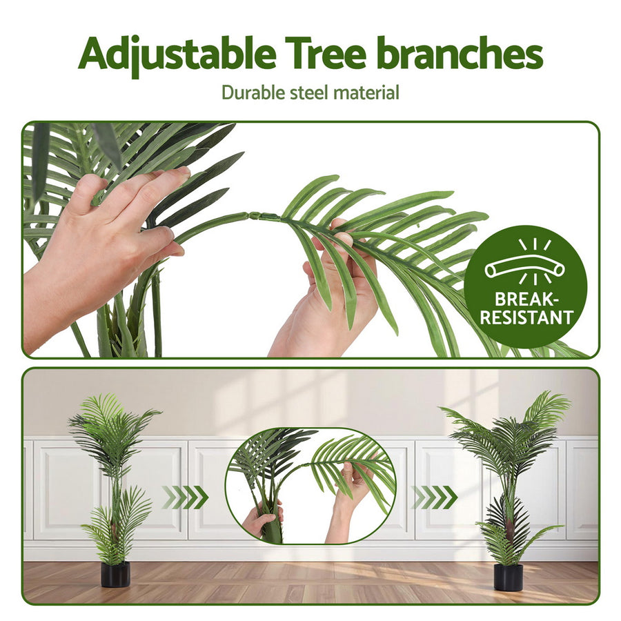 Artiss 100cm Artificial Palm Tree Faux Trees Indoor Decor Artificial Plants Lifelike Plant