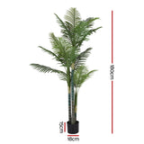 Artiss 180cm Artificial Palm Tree Faux Trees Indoor Decor Artificial Plants Lifelike Plant 1.8M - Side View