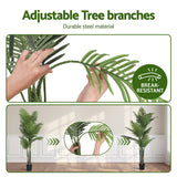 Artiss 180cm Artificial Palm Tree Faux Trees Indoor Decor Artificial Plants Lifelike Plant 1.8M - 45-Degree Angle