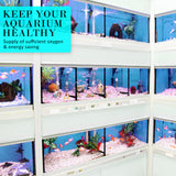 12 Outlet 4500L/H 65W Aquarium Air Pump - Side View