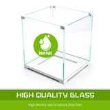 16L Starfire Glass Aquarium Fish Tank - 45-Degree Angle