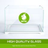 39L Starfire Glass Aquarium Fish Tank - 45-Degree Angle