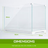 39L Starfire Glass Aquarium Fish Tank