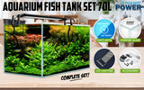 70L Starfire Glass Aquarium Fish Tank - Front View