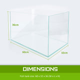 70L Starfire Glass Aquarium Fish Tank