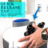 2000L/H UV Light Aquarium Canister Filter + Media Kit - Low Angle