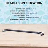 Aquarium Blue White LED - 33W 120-140cm