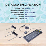 2X Aquarium Blue White LED - 6W 30-50cm
