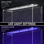 2X Aquarium Blue White LED - 18W 75-95cm
