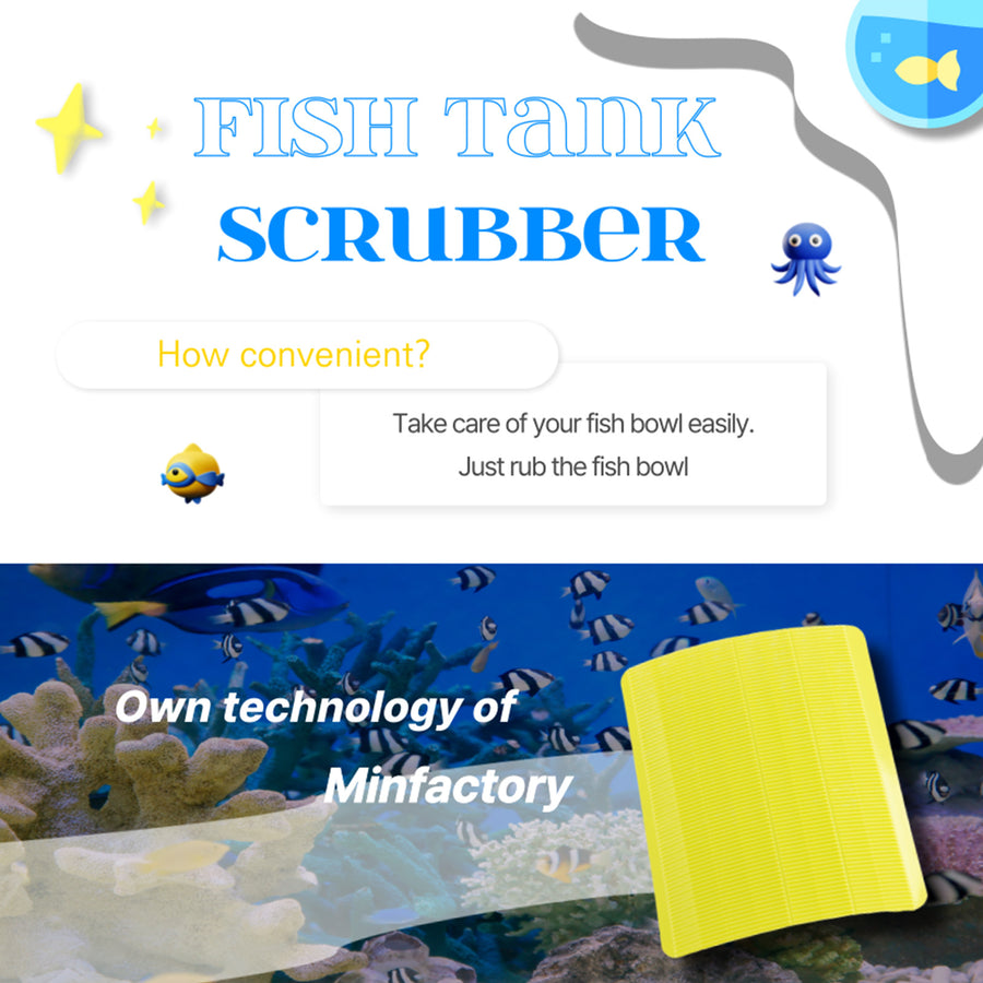 4X Fish Tank Moss Scraper Scrubber