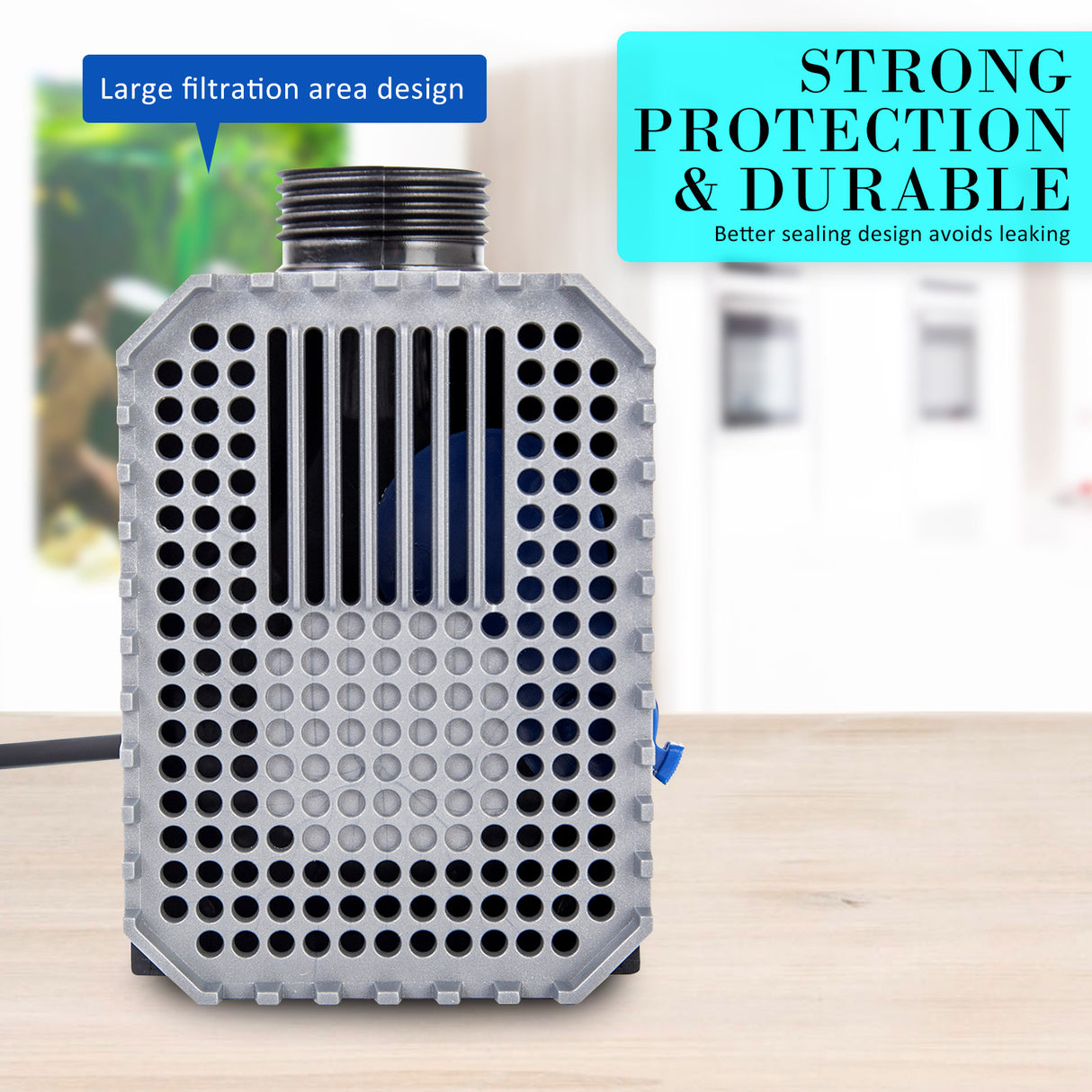 2500L/H 45W 2.7m Aquarium Submersible Pond Water Pump