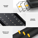 i.Pet Full Spectrum LED Aquarium Light for 90CM Fish Tanks with Adjustable Bracket - Rear View