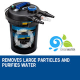 PROTEGE Aquarium External Canister Filter Aqua Fish Tank Pond Water UV Light 10000 L/H - Extra Image