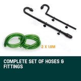 PROTEGE Aquarium External Canister Filter Aqua Fish Tank Pond Pump UV Light 1850 L/H - Low Angle