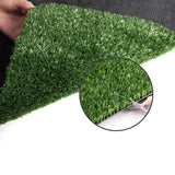 Prime Turf Artificial Grass 1mx20m 17mm Synthetic Fake Lawn Turf Plant Plastic Olive - Close-Up Angle